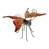 Solar Butterfly Glow Bug Figurine - Best Outdoor Garden Decor For Nighttime Glow