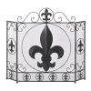 Fleur-De-Lis Fireplace Screen