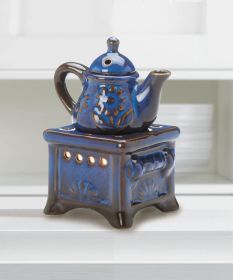 Blue Teapot Stove Oil Warmer - Best Home Fragrance Decor For Aromatherapy