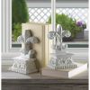 Elegant Fleur-De-Lis Bookends - Decorative French Style Book Holders For Home And Office Decor