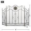 Victorian Black Fireplace Screen