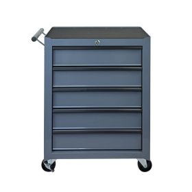 Rolling Metal Tool Chest with 5 Drawers, 20" 5-Drawer Tool Chest Cabinet with Ball Bearing Drawer Slides, Steel Tool Storage Box Organizer-GREY