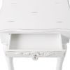 Rustic White Wood Side Table - Distressed Finish For A Charming Accent
