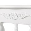 Rustic White Wood Side Table - Distressed Finish For A Charming Accent