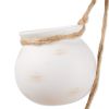 Set Of 4 Terra Cotta Hanging Mini Planters For Garden Decor