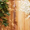 Butterfly And Heart Wind Chime - Beautiful Outdoor Decor For Garden And Patio