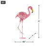 Solar-Powered Flamingo Statue - Perfect For Your Garden Decor