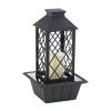 Black Lantern Tabletop Fountain (Incl. Pump)
