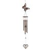 Butterfly And Heart Wind Chime - Beautiful Outdoor Decor For Garden And Patio