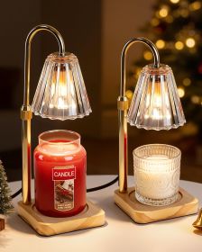 Candle Warmer Lamps 2 Pack, Electric Wax Warmer Lamp with Timer for Jar Candles, Aesthetic Home Decor, Housewarming Gifts for Women