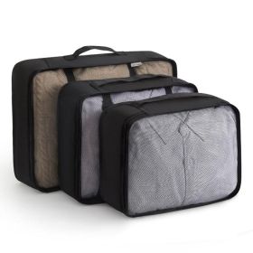 3-Piece Travel Storage Bags, Waterproof & Breathable Clothing Organizer Pouches, Luggage Garment Sorting Packing Bags