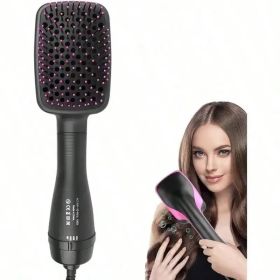 3 in 1 Negative Ion Hot Air Straightening Brush for Drying Smoothing and Styling Hair
