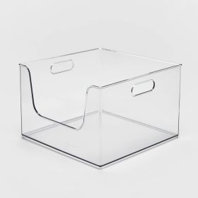 12" x 12" x 8" All Purpose Open Front Plastic Storage Bin