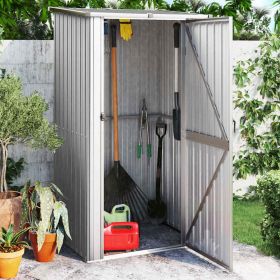 Garden Shed Grey Galvanized steel, plastic 46.7x38.2x82.5 in