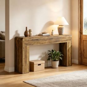 Farmhouse Style Long Console Table with Waterproof Surface 70.87 Inches X 11.81 Inches X 33.46 Inches