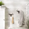 Rustic Ox Wall Hook Set Of 2 - Perfect For Organizing And Decorating