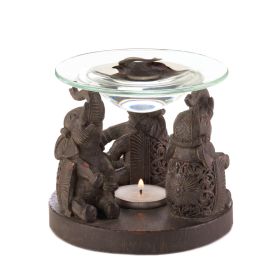 Elephant Oil Warmer - Aromatherapy Essential Oil Diffuser For Home And Office