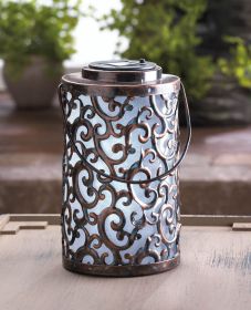 Outdoor Garden Solar Lantern With Gate Design