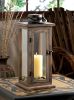 Rustic Wooden Lodge Lantern - Perfect For Home Decor And Outdoor Ambiance