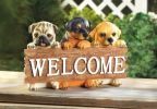 Adorable Puppy Dog Welcome Plaque - Perfect For Pet Lovers