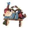 Solar Afternoon Nap Gnome - Outdoor Garden Decor With Solar Panel For Energy-Efficient Lighting